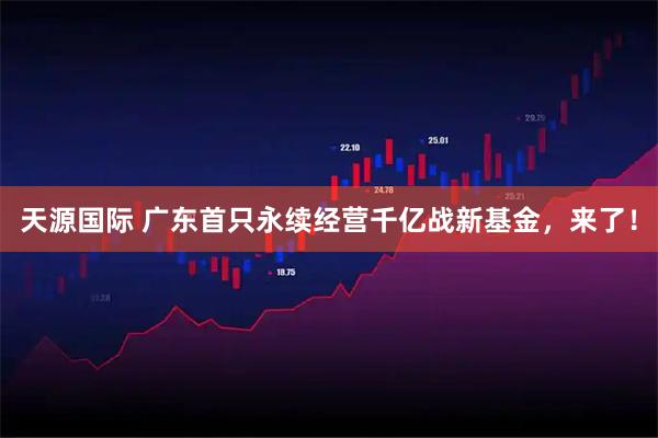天源国际 广东首只永续经营千亿战新基金，来了！