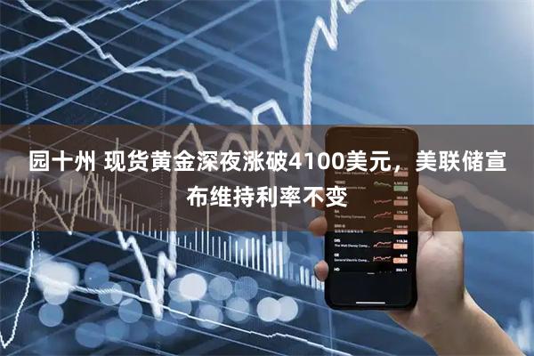 园十州 现货黄金深夜涨破4100美元，美联储宣布维持利率不变